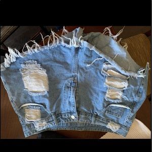 denim shorts
